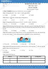 Đề kiểm tra giữa học kì 1 Toán 5 Cánh diều - Đề số 2